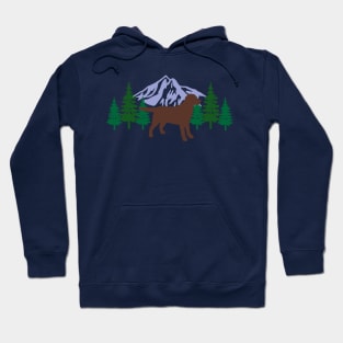 Chocolate Labrador Evergreen Hoodie